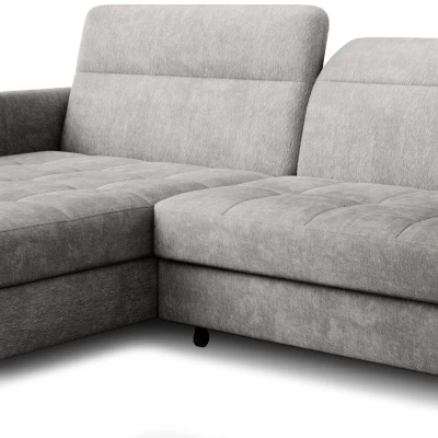 Elegantes Schlafsofa ZULEYKA - grau 3, linke Ecke