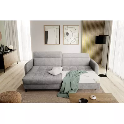 Elegantes Schlafsofa ZULEYKA - grau 3, linke Ecke