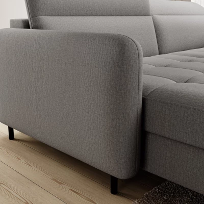 Elegantes Schlafsofa ZULEYKA - grau 1, linke Ecke