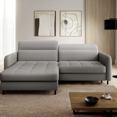 Elegantes Schlafsofa ZULEYKA - grau 1, linke Ecke