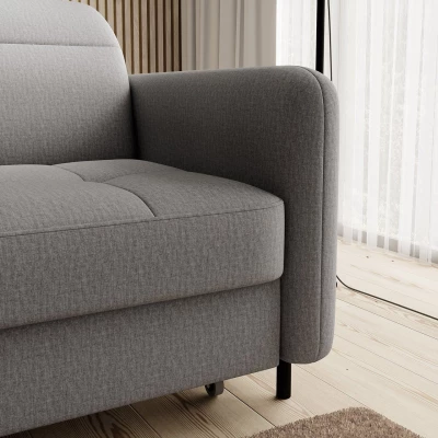 Elegantes Schlafsofa ZULEYKA - grau 1, linke Ecke