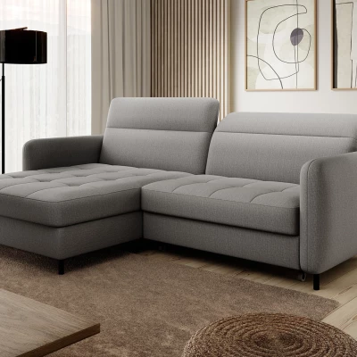 Elegantes Schlafsofa ZULEYKA - grau 1, linke Ecke