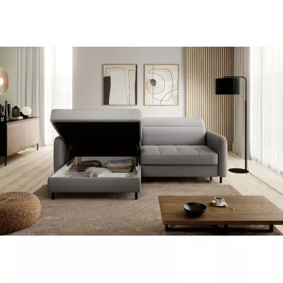 Elegantes Schlafsofa ZULEYKA - grau 1, linke Ecke