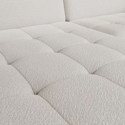 Elegantes Schlafsofa ZULEYKA – weiß, linke Ecke