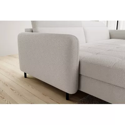 Elegantes Schlafsofa ZULEYKA – weiß, linke Ecke