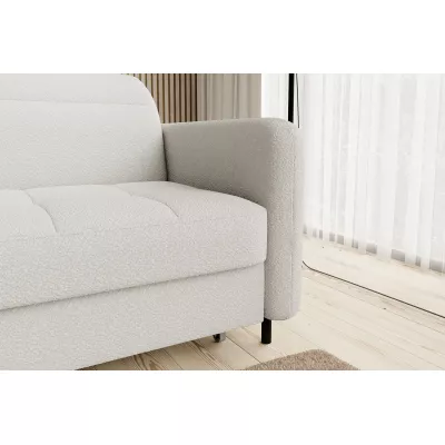 Elegantes Schlafsofa ZULEYKA – weiß, linke Ecke
