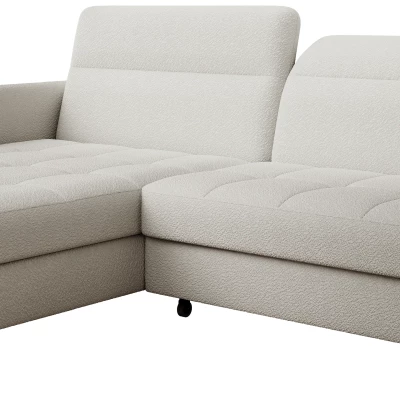 Elegantes Schlafsofa ZULEYKA – weiß, linke Ecke