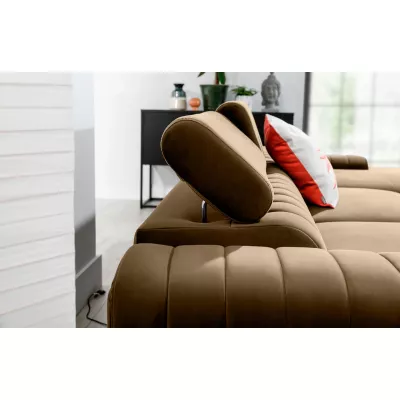 Sofagarnitur mit Stauraum SORINA – dunkelbeige, rechte Ecke