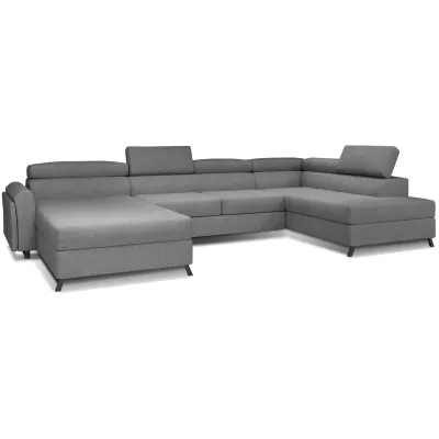 U-förmiges Sofa SAGE - grau, rechte Ausführung