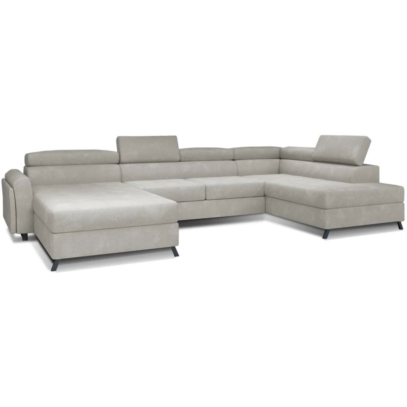 SAGE U-förmige Sofagarnitur – hellbeige, echtes Design