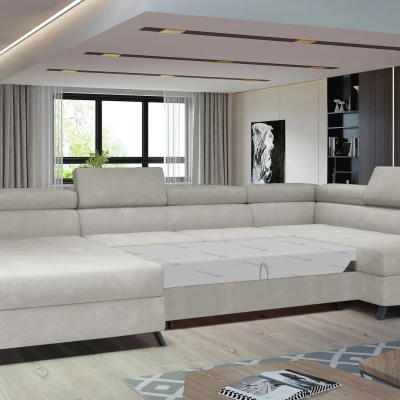 SAGE U-förmige Sofagarnitur – hellbeige, echtes Design