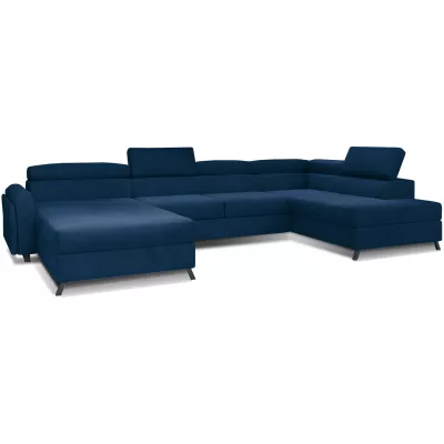 U-förmiges Sofa SAGE - blau, rechte Ausführung