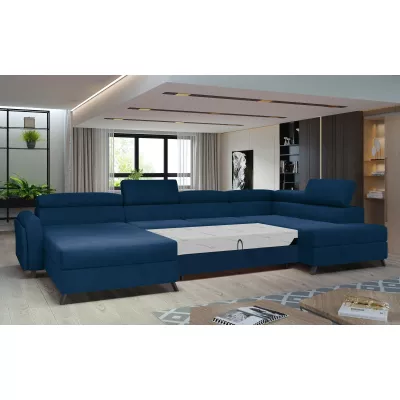 U-förmiges Sofa SAGE - blau, rechte Ausführung