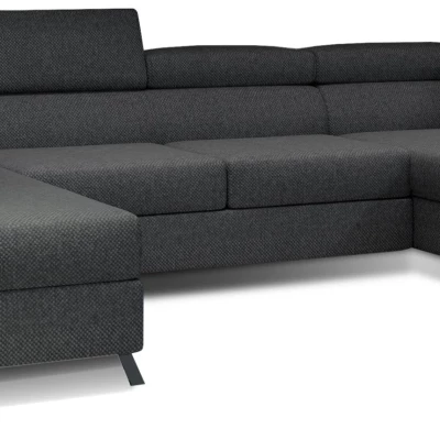 U-förmiges Sofa SAGE – Dunkelgrau, rechte Ausführung