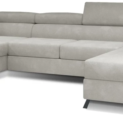 U-förmiges Sofa SAGE – hellbeige, linke Ausführung