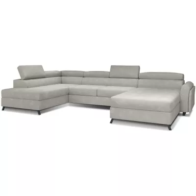 U-förmiges Sofa SAGE – hellbeige, linke Ausführung