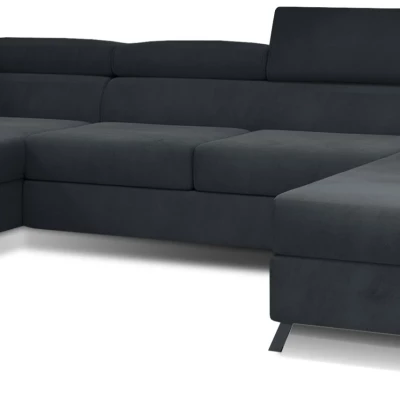 U-förmiges Sofa SAGE – Graphit, linke Ausführung
