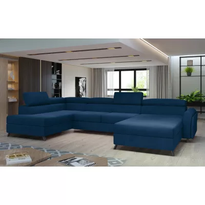 U-förmiges Sofa SAGE - blau, linke Ausführung