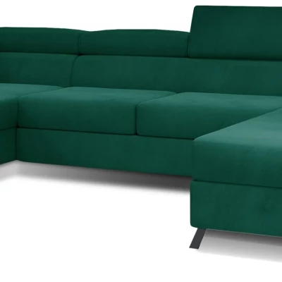 U-förmiges Sofa SAGE - grün, linke Ausführung