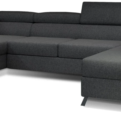 U-förmiges Sofa SAGE – Dunkelgrau, linke Ausführung