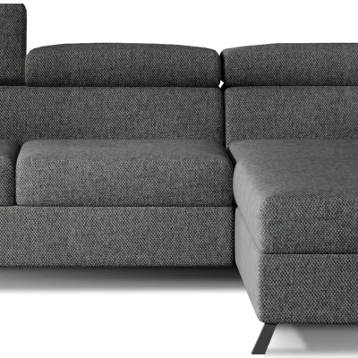 Ecksofa mit Stauraum ZIVEN - dunkelgrau 1, rechte Ecke