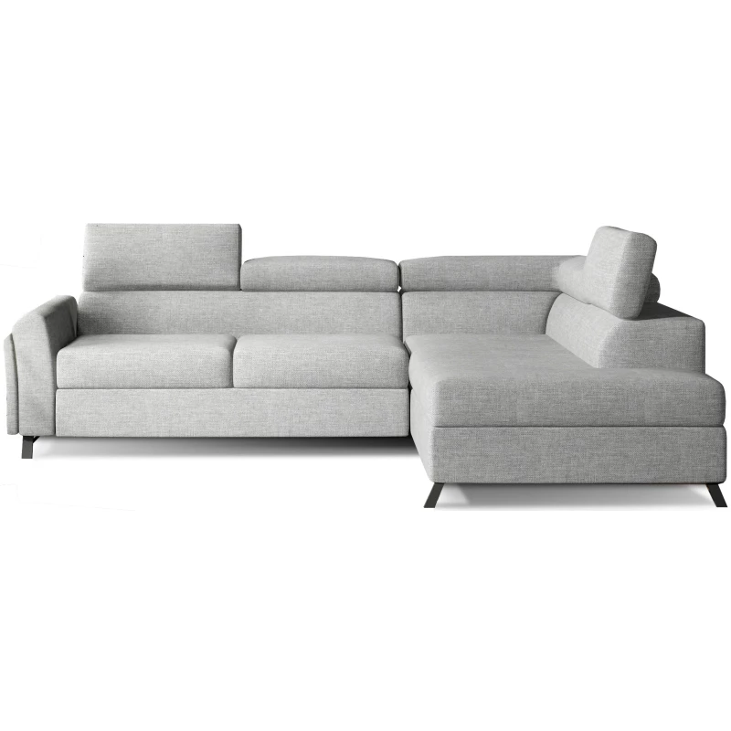 Ecksofa mit Stauraum ZIVEN - Esche, rechte Ecke