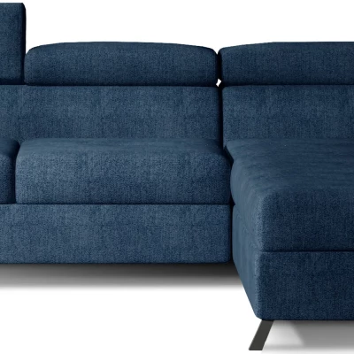 Ecksofa mit Stauraum ZIVEN - blau, rechte Ecke