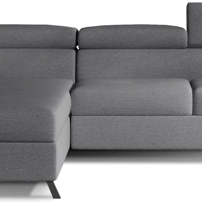 Ecksofa mit Stauraum ZIVEN - grau 1, linke Ecke