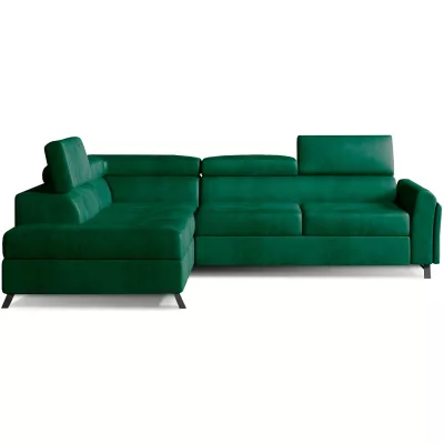 Ecksofa mit Stauraum ZIVEN - grün, linke Ecke
