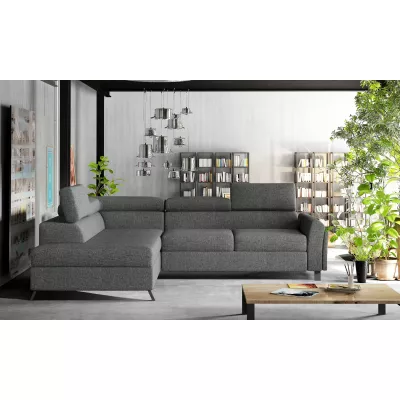 Ecksofa mit Stauraum ZIVEN - dunkelgrau 1, linke Ecke