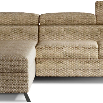 Ecksofa mit Stauraum ZIVEN – dunkelbeige, linke Ecke