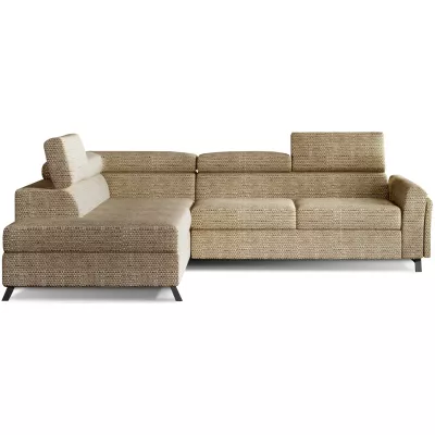 Ecksofa mit Stauraum ZIVEN – dunkelbeige, linke Ecke