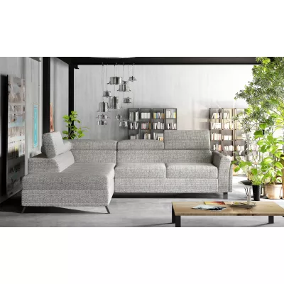 Ecksofa mit Stauraum ZIVEN - grau 3, linke Ecke