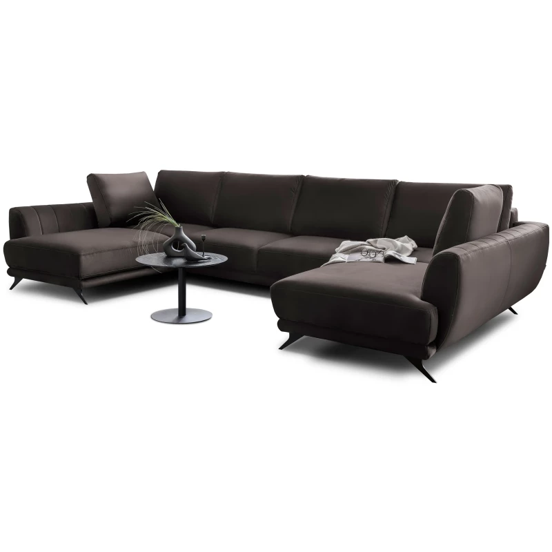 ALARION U-förmiges Schlafsofa - dunkelgrau 2