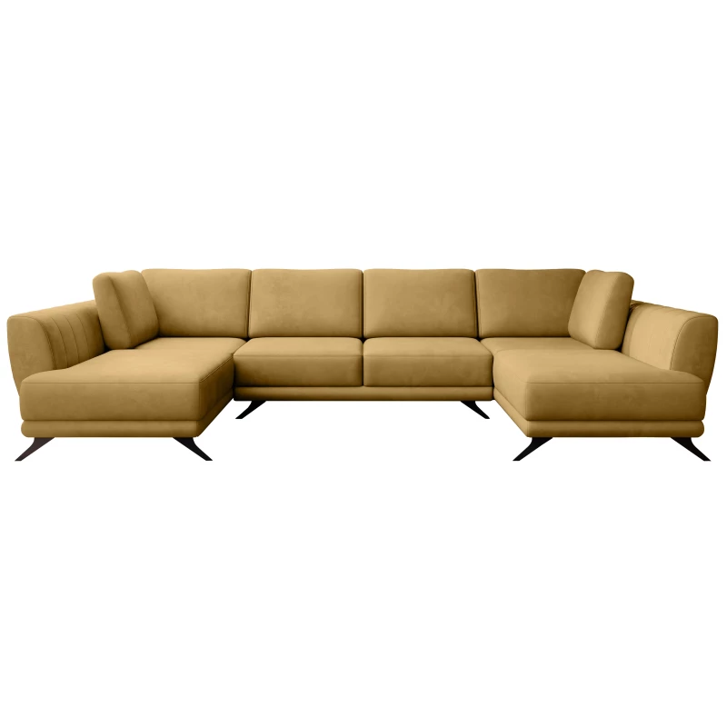 ALARION U-förmiges Schlafsofa - gelb