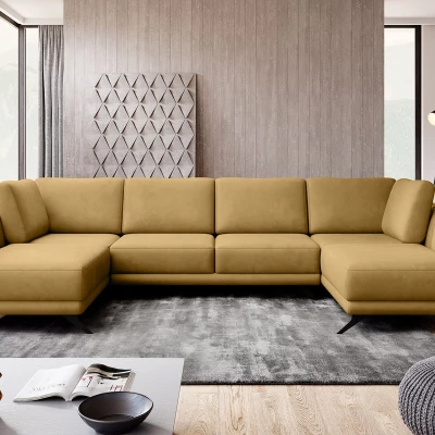 ALARION U-förmiges Schlafsofa - gelb