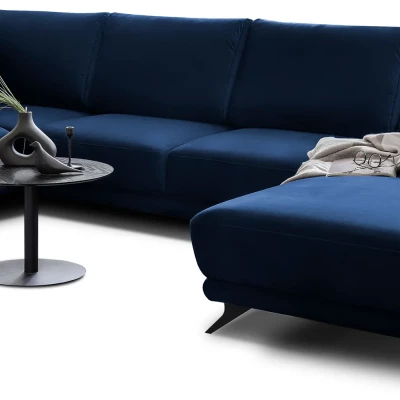 ALARION U-förmiges Schlafsofa - marineblau