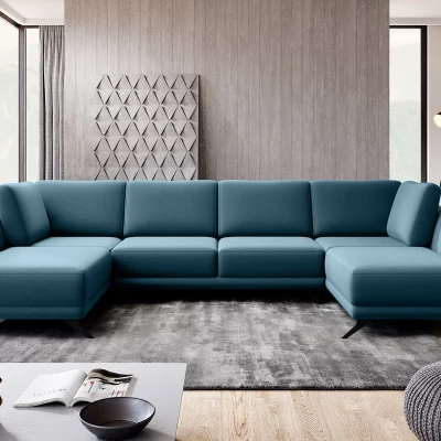 ALARION U-förmiges Schlafsofa - hellblau