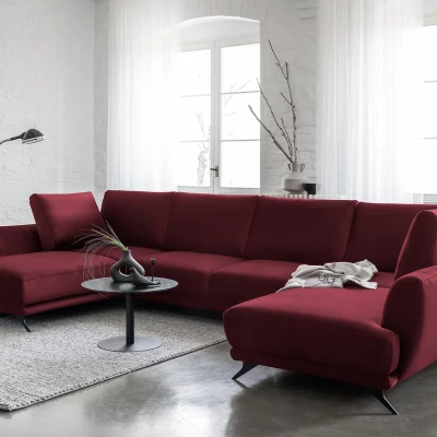 ALARION U-förmiges Schlafsofa - rot