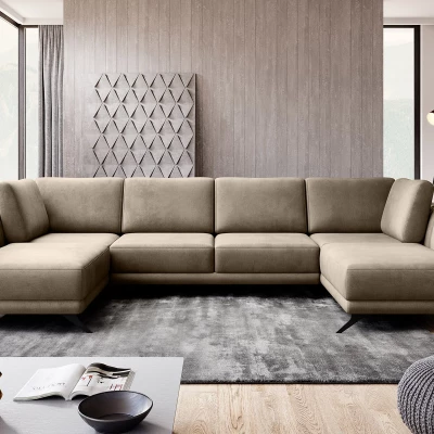 ALARION U-förmiges Schlafsofa - beige