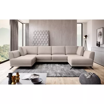 ALARION U-förmiges Schlafsofa – hellbeige