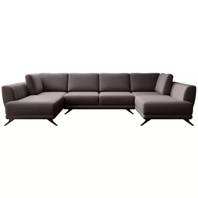 ALARION U-förmiges Schlafsofa – hellbraun