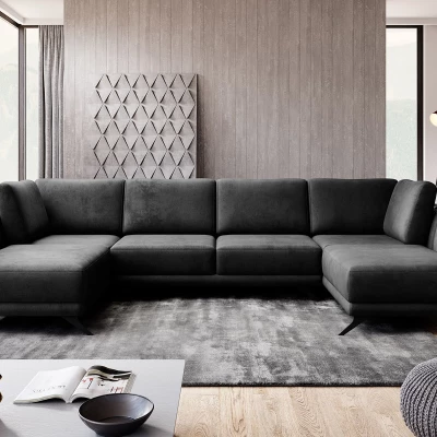 ALARION U-förmiges Schlafsofa - Graphit