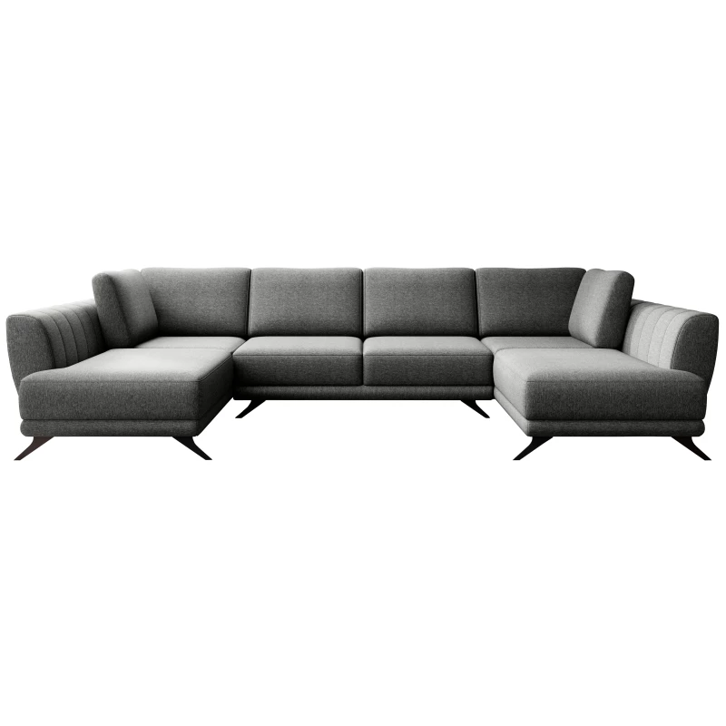 ALARION U-förmiges Schlafsofa - grau 2