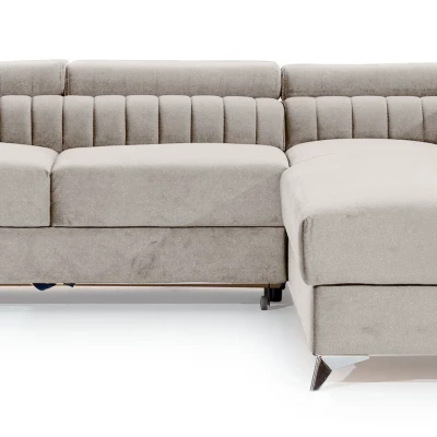 Ecksofa für das Wohnzimmer MELISENDE - beige, rechte Ecke