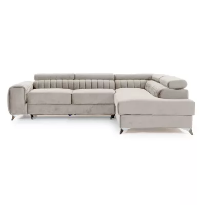 Ecksofa für das Wohnzimmer MELISENDE - beige, rechte Ecke