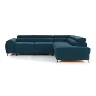 Ecksofa für das Wohnzimmer MELISENDE - blau, rechte Ecke