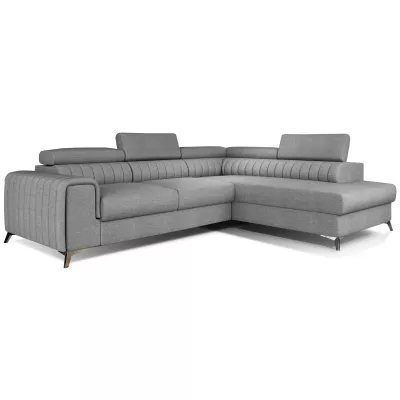 Ecksofa für das Wohnzimmer MELISENDE - grau, rechte Ecke