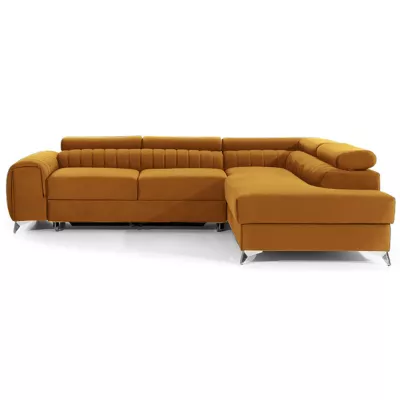 Ecksofa für das Wohnzimmer MELISENDE - gelb, rechte Ecke