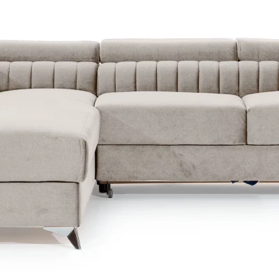 Ecksofa für das Wohnzimmer MELISENDE - beige, linke Ecke